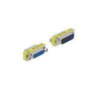 DeLOCK Adaptateur D-Sub 26 broches Mâle vers Femelle Argent - Contacts Or, 7.9x39.5x17.9mm - Réf. 65111