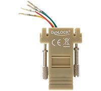 Delock Adaptateur D-Sub 9 Broches Femelle vers RJ11/RJ14 6P/4C