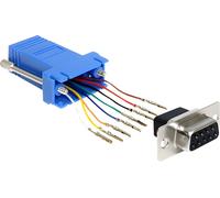 DELOCK Adaptateur D-Sub9 -> RJ45 Bu/Bu Kit de montage