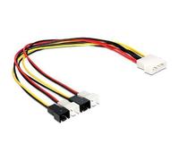 Delock - Adaptateur d'alimentation ventilateur - alimentation interne - 2 broches (M) pour alimentation interne 4 plots (M) - 30 cm