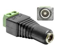 DeLock Adaptateur DC 2,1 x 5,5 mm femelle vers bornier 2 broches