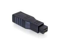 DeLOCK Adaptateur de Câble 65154 Noir - Changeur de Genre FireWire 9pin vers FireWire 6pin - Type Adaptateur de Câble - Origine Chine