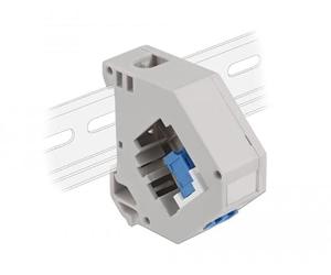 DeLOCK Adaptateur de Rail DIN avec Keystone LC Duplex Femelle vers LC Duplex Femelle Couleur Bleue Marque