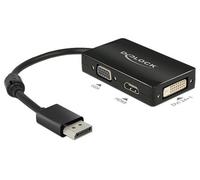 Delock 62656 Adaptateur DisplayPort 1.1 - VGA / HDMI / DVI passif