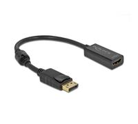 Delock Adaptateur DisplayPort 1.2 mâle vers HDMI Femelle 4K Passif Noir