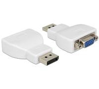 DELOCK Adaptateur Displayport DP -> D-Sub15 mâle/femelle blanc