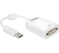 DELOCK Adaptateur Displayport DP -> DVI(24+5) mâle/femelle blanc
