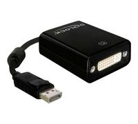 DELOCK Adaptateur Displayport DP -> DVI(24+5) mâle/femelle noir