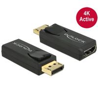 DELOCK Adaptateur Displayport DP -> HDMI St/Bu 4K actif noir