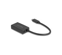DeLOCK Adaptateur DisplayPort Femelle vers USB Type-C Mâle (DP Alt Mode) 4K UHD - Power Delivery 85W - DisplayPort 1.2 - Noir - Réf. 61059