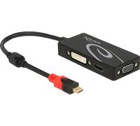 DELOCK Adaptateur Displayport mini DP -> D-Sub15/HDMI/DVI 4K sw