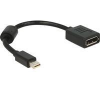 DELOCK Adaptateur Displayport mini DP -> DP St/Bu noir