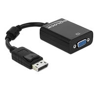 DeLock Adaptateur DisplayPort mâle vers VGA 15 broches 61848, 0,125 m, noir