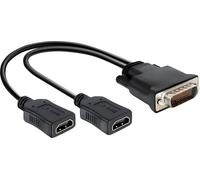 DELOCK Adaptateur DMS-59 -> 2x HMDI A St/Bu 0.25m