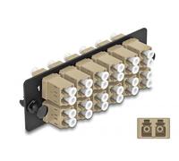 Delock Adaptateur Fibre Optique LC Duplex OM1 / OM2 12 Ports Beige