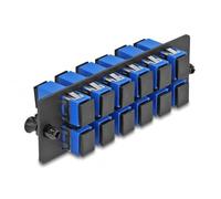 DeLOCK Adaptateur Fibre Optique SC Simplex UPC 12 Ports Bleu