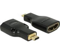 DELOCK Adaptateur HDMI A -> micro D Bu/St 4K Boîtier métallique