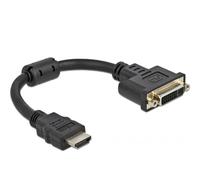 DELOCK Adaptateur HDMI mâle > DVI 24+5 Bu 4K 30Hz 0,20m