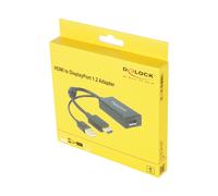 DELOCK Adaptateur HDMI Vers DisplayPort 1.2 24.5cm USB NEUF/OVP