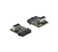 DeLOCK Adaptateur Interne USB 3.0 Type-A vers Connecteur Key A Femelle 5Gbps - Référence 66432 - Dimensions 22.4 x 28.5 x 11.1 mm