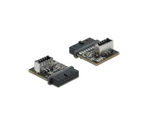 DeLOCK Adaptateur Interne USB 3.0 Type-A vers Connecteur Key A Femelle 5Gbps - Référence 66432 - Dimensions 22.4 x 28.5 x 11.1 mm