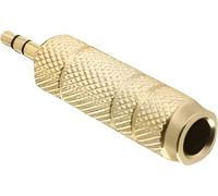 DELOCK Adaptateur jack 3,5mm -> 6,3mm mâle/femelle or