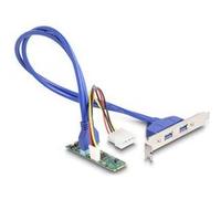 DeLock Adaptateur M.2 Key B+M vers 2x USB 3.0 G
