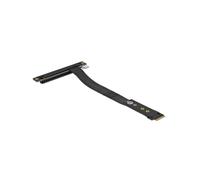 DeLOCK Adaptateur M.2 vers PCIe x16 NVMe, angulé, câble 20cm, interface M.2 vers PCIe, alimentation 12V, support NVMe, noir, réf. 64134