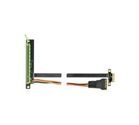 DeLOCK Adaptateur PCI Express x4 vers x4 avec câble flexible 30cm - PCIe interne, Noir/Vert, Plug & Play - Réf. 85768