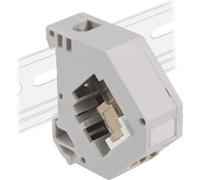 DELOCK Adaptateur pour profilé chapeau avec Keystone LC Duplex BU < femelle
