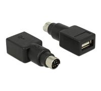 Delock Adaptateur PS2 vers USB Type A Femelle