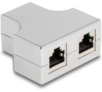 DeLOCK Adaptateur répartiteur/T RJ45 1 x RJ45 Femelle vers 2 x RJ45 Femelle Cat.5e STP