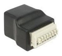 Delock - Adaptateur réseau - bloc de terminal à 8 broches (F) pour RJ-45 (F) G