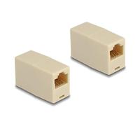 DELOCK Adaptateur RJ45 Femelle vers RJ45 Femelle UTP Beige Marque