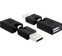 Delock Adaptateur rotatif USB 2.0-A mâle/femelle