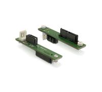 DeLOCK Adaptateur SATA Slimline vers SATA 7-pin + Molex (4-pin) Réf. 61667 - Connecteurs SATA 7-pin, Dimensions 22.75 x 12.2 x 68.5 mm