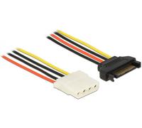 Delock - Adaptateur secteur - alimentation interne 4 plots (F) pour alimentation SATA (M) - 50 cm