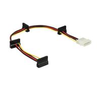 DeLOCK "Câble d''alimentation Molex 4 broches > 4 x SATA 15 broches, Adaptateur"