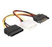 Delock - Adaptateur secteur - alimentation SATA (M) pour alimentation interne 4 plots, alimentation SATA (F) - 17 cm
