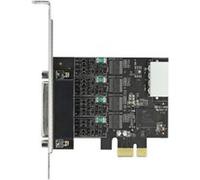 Delock - Adaptateur série - PCIe 2.0 profil bas - RS-232 x 4 - noir