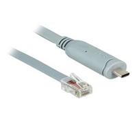 DeLOCK Câble série 89892 – USB 2.0 Type-A vers RJ45 5 m Gris mâle/mâle