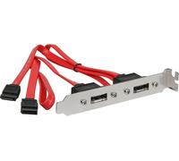 DeLOCK slotblech Baies internes 2 x SATA ZU 2 x eSATA externes