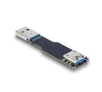 DeLOCK Adaptateur USB 10 Gbps USB type A femelle vers mâle droit plat