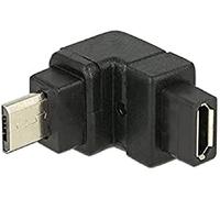 DeLock Adaptateur USB 2.0 Micro B Mâle vers USB 2.0 Micro-B Femelle coudé vers Le Haut