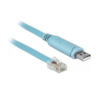 DeLOCK Adaptateur USB 2.0 Type-A mâle > 1 x Serial RS-232 RJ45 mâle 2,0 m bleu