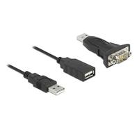 DeLock Adaptateur USB 2.0 Type-A vers série RS-232 D-Sub 9 broches mâle