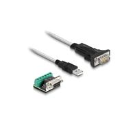 DeLOCK Adaptateur USB 2.0 Type-A vers Serial RS-422/485, bornier 6 broches, 5V, 1.8m, Chipset FTDI FT232RL, 921.6 Kbit/s, Windows/macOS/Linux