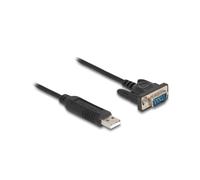 DeLOCK Adaptateur USB 2.0 vers Serial RS-232, 50cm, FTDI FT232R, Boîtier Compact, 921.6 Kbit/s, Compatible Windows/Linux