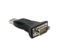 DeLOCK Adaptateur USB 2.0 vers Série DB9, Connecteurs USB 2.0 et DB9, Compatible Windows/Linux/macOS, Référence 61460
