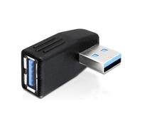 DeLOCK Adaptateur USB 3.0 Mâle/Femelle Noir, Taux de Transfert 5 Gbit/s, Référence 65342, Connecteurs USB 3.0 M/F, 1 Pièce